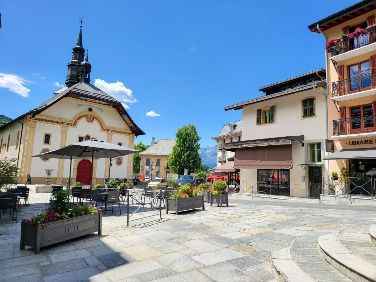 Appartement Dans Chalet Avec Piscine Couverte Saint-Gervais-les-Bains Exterior foto